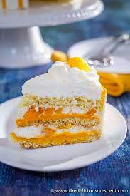 Mango Cake With Whipped Cream The Delicious Crescent