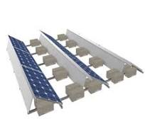 Flat Roofing Solar Panel Mounts - Ballasted Aluminum Racking
