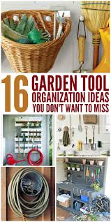 Garage organization for garden tools. 16 Genius Garden Tool Organization Ideas