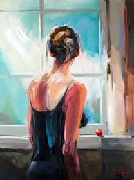 Jurij Frey Frau Am Fenster Original Gemalde Malerei Amsterdam Reise