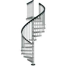 Arke Enduro 47 In Galvanized Steel Spiral Staircase Kit K05001 Spiral Staircase Spiral Staircase Kits Staircase Kits