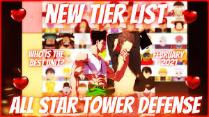 This guide will showcase all star tower defense tier list the best characters. The New All Star Tower Defense Tier List Updated Units February 2021 Youtube