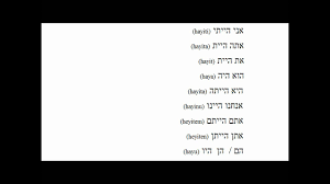 Hebrew Verb To Be Past Tense
