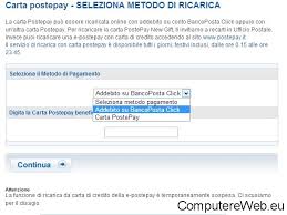 Conviene il conto click di bancoposta? Ricaricare Online Postepay Con Conto Bancopostaclick Computer E Web