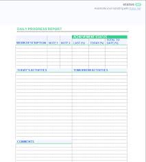 2 Smart Daily Progress Report Templates Free Download
