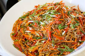 Japchae Recipe Korean Stir Fried Sweet Potato Noodles Randy Clemens Sweet Potato Noodles Sweet Potato Stir Fry Korean Food