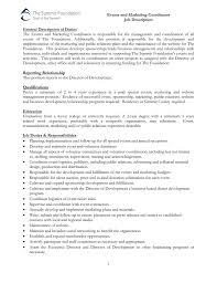 What does a marketing director do? Events And Marketing Coordinator Job Description General