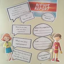Superheroes News Report Zum Thema Superhelden Fur Den Englischunterricht In Der Grundschule Unterrichtsmaterial Im Fach Englisch Englischunterricht Grundschule Englisch Grundschule