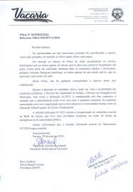 Ofício Recebido Secretaria Municipal da Educação – SIMVA