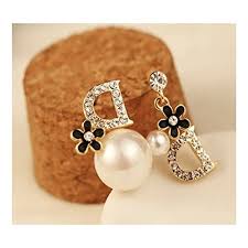 대한민국 is pronounced dae han min guk which means south korea. Women S Fashion Korean Style Earring Letter D Unblance Design Stainless Steel Buy Online In Angola At Angola Desertcart Com Productid 70189111