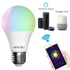 Wifi Smart Led Light Bulb Works With Alexa Smartphone Controlled Multicolored Color Changing Lights Walmart Com Walmart Com