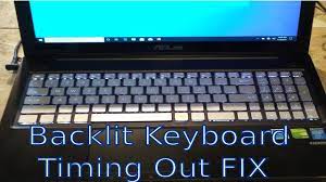 Asus Make Lights On Keyboard Stay On Backlit Time Out Fix How To Make Light Time Out Asus