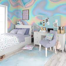 Peel And Stick Wallpaper Self Adhesive Wallpaper Removable Wallpaper Wall Decor Iridescent Rainbow Nursery Decor Girls Room Playroom In 2021 Peel And Stick Wallpaper Self Adhesive Wallpaper Wallpaper Walls Decor