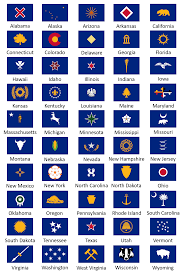U s state flags plete set hi tex advertising. Standardized Flag Redesign Project All Us State Flags In A Blue Bedsheet But With No Seals Vexillology