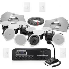 Maybe you would like to learn more about one of these? Background Music And Paging Sound System With 12 Bose In Ceiling Speakers And 120w Bluetooth Mixer Amplifier Up To 7 000 Sf