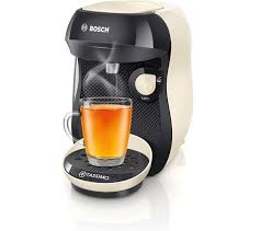 And, the maker of the brew controls the amount of liquid in the cup, and thus the strength. Buy Tassimo By Bosch Happy Tas1007gb Coffee Machine Cream Free Delivery Currys