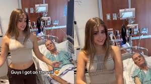 Influencer sparks outrage dancing next to 85-year-old boyfriend in hospital  bed: I got on the will | Trending - Hindustan Times