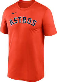 Nike Men S Houston Astros Orange Wordmark Legend Dri Fit T Shirt Dick S Sporting Goods
