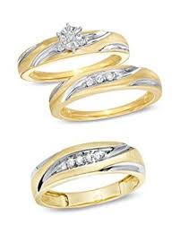 Trio Wedding Ring Sets Jared Wedding Ring Trio Sets Wedding Ring Bands Engagement Ring Matching Wedding Band