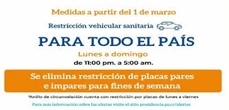 Del 03 al 13 de julio. Marzo Inicia Con Nuevas Medidas De Restriccion Sanitaria Y Vehicular Ministerio De Planificacion Nacional Y Politica Economica