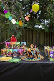 Most kids between the ages of 8 to 16 don't want to sit around eating cake and ice cream, they want to have fun! Inspiration For A Paintball Themed Birthday Party Video Games Birthday Party Slime Birthday Paintball Birthday