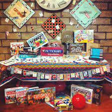 Card tables or extra tables to use for various games; Gaming Themed Party Decorations Novocom Top