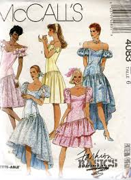 The Age Of The Puffy Prom Dress Vintage Mccall S 1980 S Prom Dresses Pattern Prom Dress Pattern Prom Dresses Vintage 80s Prom Dress