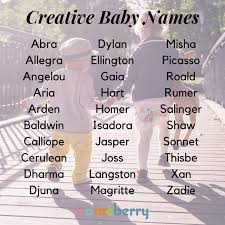 101 Creative Baby Names Baby Name List Baby Names Unisex Baby Names