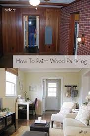 Now paint the paneling with an interior latex paint. How To Paint Wood Paneling Young House Love