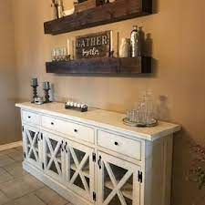 Rustic Wooden Buffet Table Rustic Console Table Farmhouse Etsy In 2021