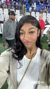 WNBA rookie Angel Reese supporting her hometown 🤝💯, (via @ravens/X)