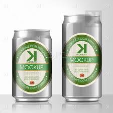 Download Packreate Beer Can Psd Mockup Silver