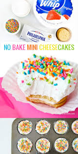 No Bake Mini Cheesecakes Love From The Oven Mini Cheesecakes Delicious Desserts How Sweet Eats