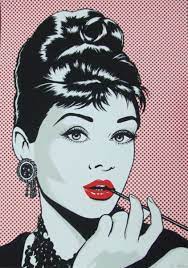 antonio de felipe audrey hepburn art pop art comic pop art illustration
