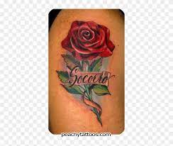 Places like the leg is also a good idea for a rose tattoo. Faith And Mama Banner Nice Red Rose Old School Tattoo Rose Tattoo Design With Name Free Transparent Png Clipart Images Download