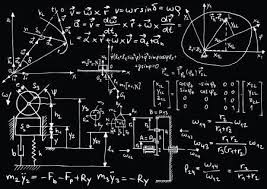 Blackboard With Mechanical Sketches And Formulas Physics Math Formulas Equations