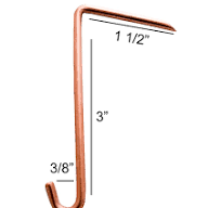Copper Slate Hooks - Per Pound