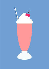 18 Milkshake Art Print By Mnml Thing Society6 Illustration Art Girl Art Milkshake