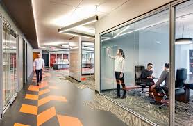 Office Tour Risk Analytics Offices Leawood Commercial Office Design Office Interior Design Workspace Design