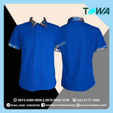 Hasil produksi poloshirt surabaya,desain baju angkatan,desain poloshirt terbaru 2020,model poloshirt keren,kumpulan desain poloshirt,konveksi poloshirt surabaya,desain poloshirt kelas,desain poloshirt kampus,foto poloshirt bagus,desain poloshirt keren,model. Custom Order Baju Kaos Polo Motif Batik Untuk Seragam Kerja Towa Wear Industries