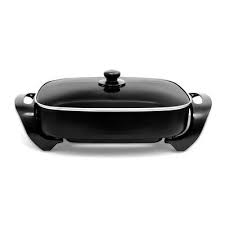 Caynel Caynel Deep Dish 16 Non Stick Electric Skillet With Glass Lid Wayfair Electric Skillets Aluminum Deep Dish
