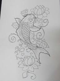 Fish Koi Mas Tatouage Carpe Dessin Poisson Idees De Tatouages