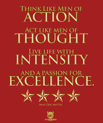 Usmc General Mattis Think Like Men Of Action Poster Marine Corps Item