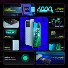 realme narzo 50A (Oxygen Blue , 4GB RAM ...