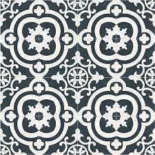 Thin square or rectangular elements are glued to the backing in a checkerboard pattern. Della Torre 8 In X 8 In Cementina Black And White Ceramic Floor And Wall Tile Lowe S Canada