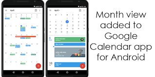 Much of google calendar's popularity comes from the fact that you can create multiple although there's no desktop app, google calendar's web app and mobile apps for android and ios are enough to keep schedules straight. Month View Added To Google Calendar App For Android Myrtec