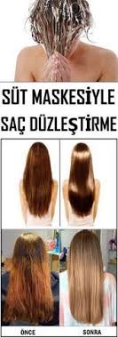 Haarglattung Mit Milchmaske Guzellik Geflochtenefrisuren Frisuren Frisurenideen Duz Sac Sac Duzlestirici Dogal Sac