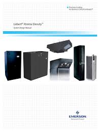 Emerson Liebert Xtreme Density Specifications Manualzz