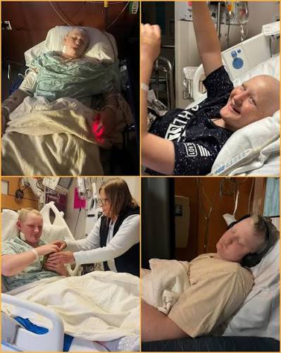 An amazing scene late Tuesday night as Will Roberts' family members  (including Will) took turns giving thanks for the news that Will may soon  be going back on DeltaRex-G, a trial drug