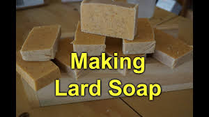 making lard soap with oats and honey